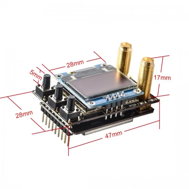 AKK diversity RX receiver two modules For Fatshark Goggles 80 Channels Version 4.9G to 5.8G