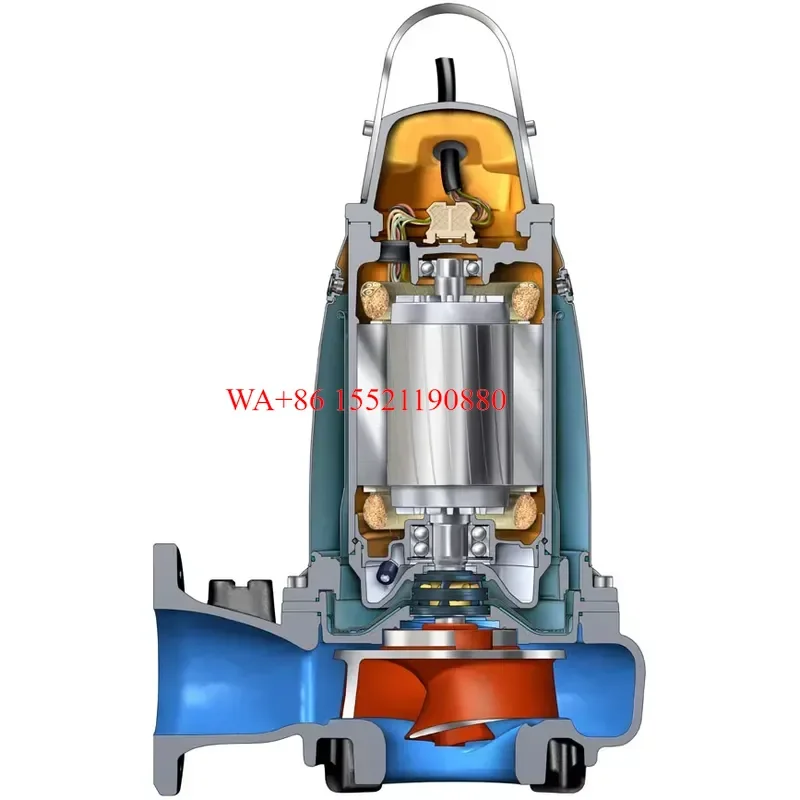 WMWMNU Electric Submersible Pump with N Type Impeller Stainless Steel for Efficient Extraction of Wastewater