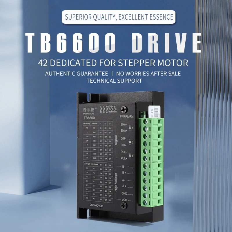 Stepper Motor Driver TB6600 4A 9-42V Nema 17 Stepper Motor Driver CNC Controller Single Axes Phase Hybrid Stepper Motor for CNC