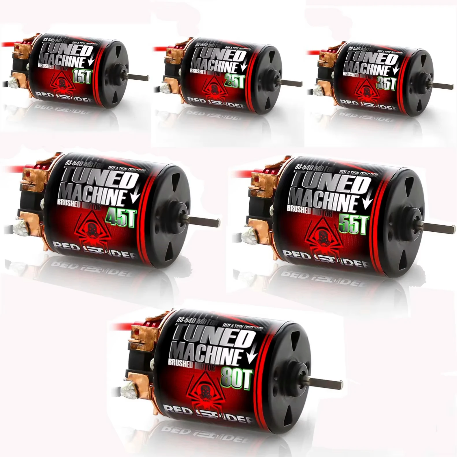 540 Brushed Motor Waterproof 15T 25T 35T 45T 55T 80T for TRX4 SCX10 CC01 1/10 RC