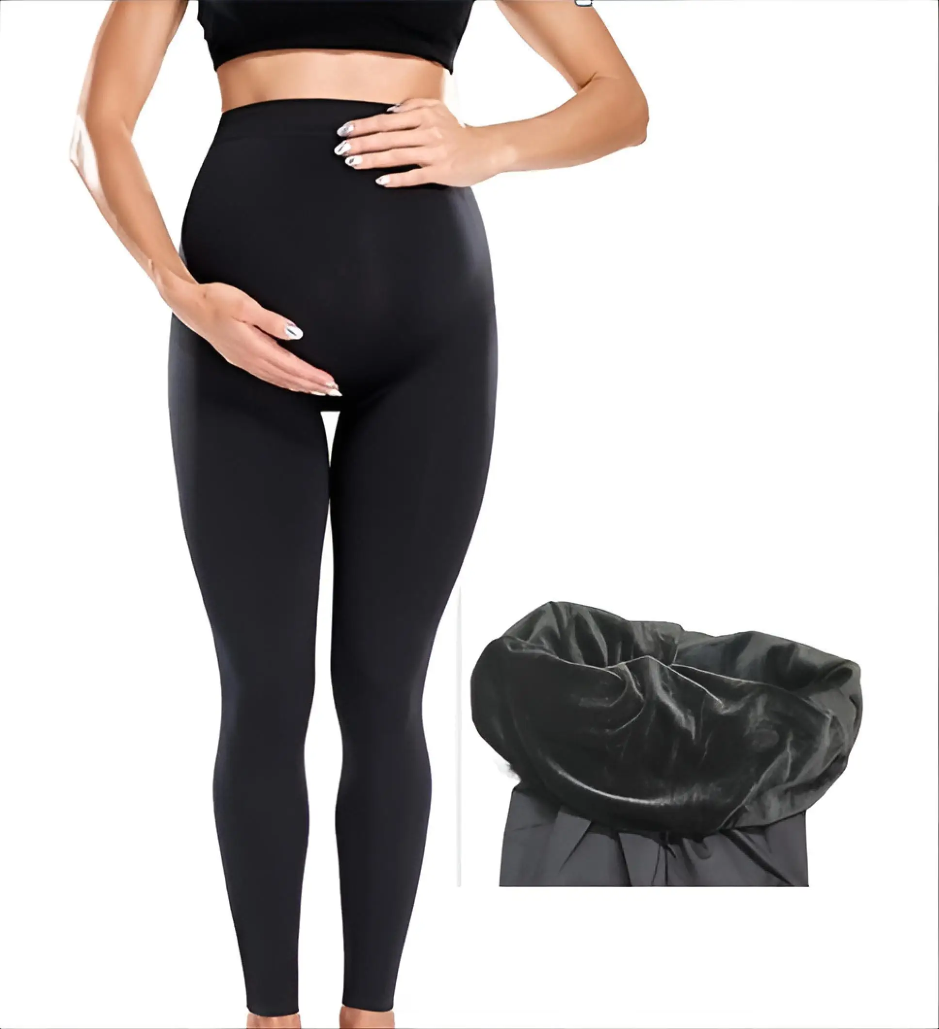 Yoga-Hose, niedrige Taille, Damengröße, zusammenziehende Grafik-Leggings mit Gürtel, Basics, schmal, figurbetont, flexibel, flauschiger Patch, Distressed