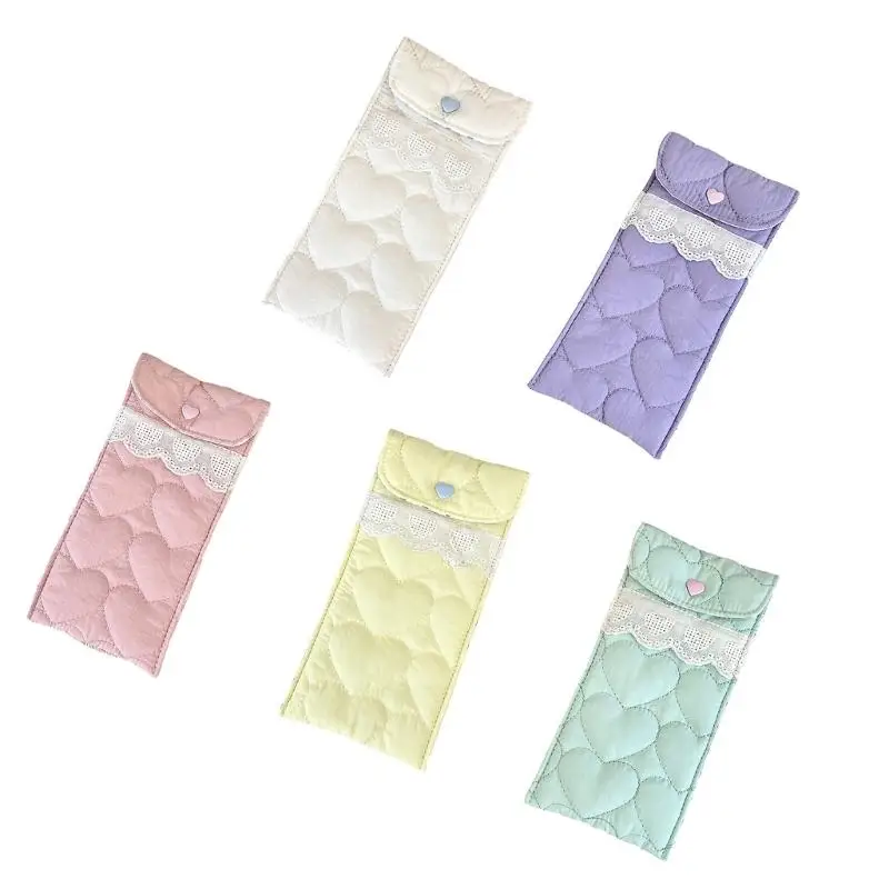 

E8BD Multipurpose Sunglasses Storage Bag Fashionable Fabric Protective Portable for Glasses And Travel Accessories