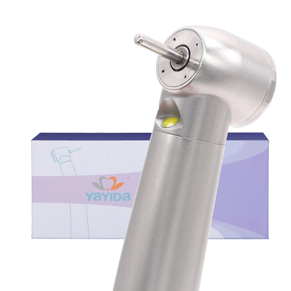 LED Genertor Stainless Steel Dental Turbine Four Water Spray Anti-suction High Speed Handpiece