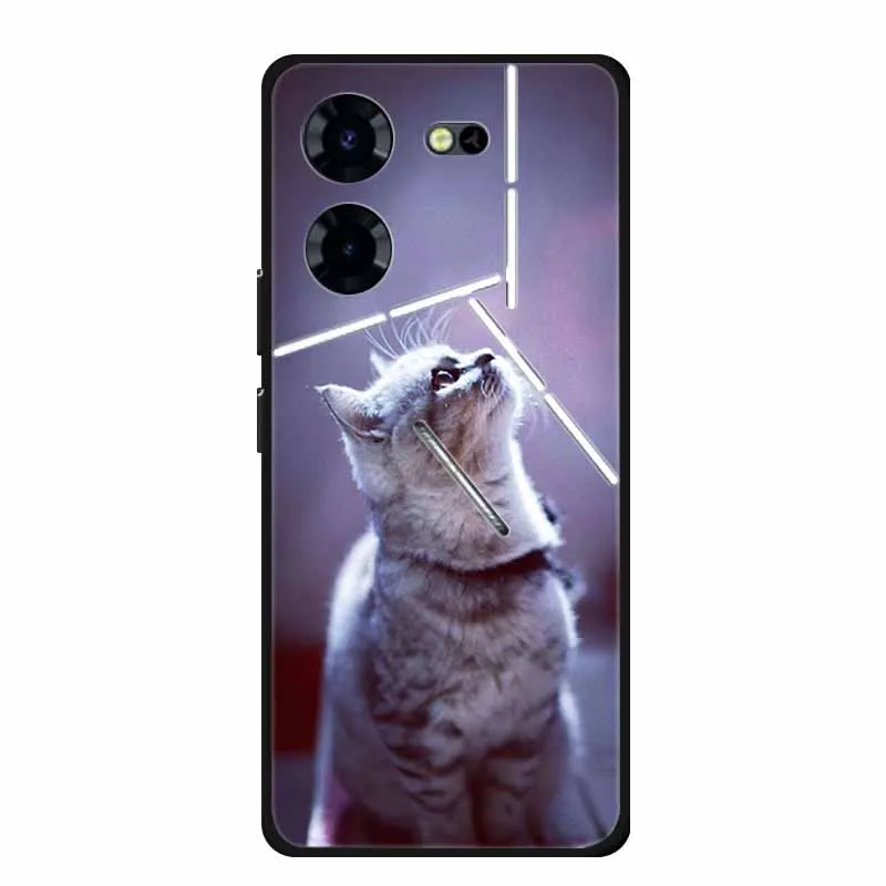 For Tecno Pova 5 Pro 5G Case Animals TPU Soft Silicone Back Cover Phone Cases for Tecno Pova5 Pro 2023 LH8n Wolf 6.78