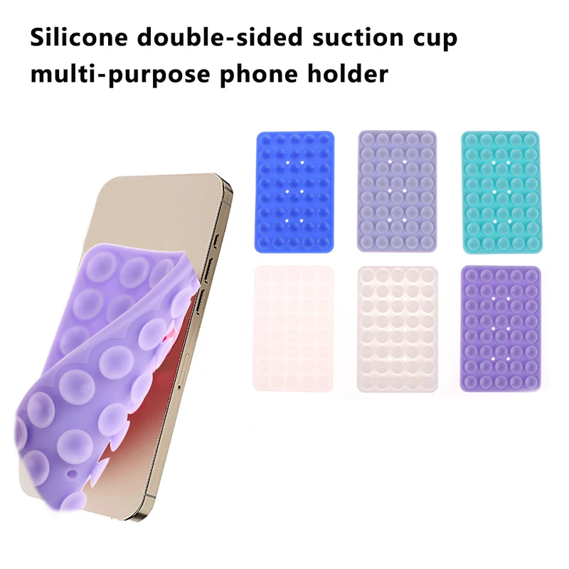 

Strong Double-sided Suction Cup On One Side Anti Slip Silicone Suction CupFor Mobile Phone Mobile Phone Holder With 40 Silicone