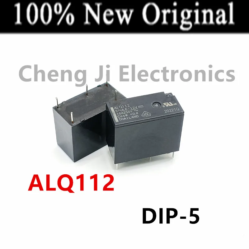 10 pz/lotto ALQ105, ALQ112, ALQ124 DIP-5 nuovo relè di potenza universale originale 10A 5VDC 12VDC 24VDC