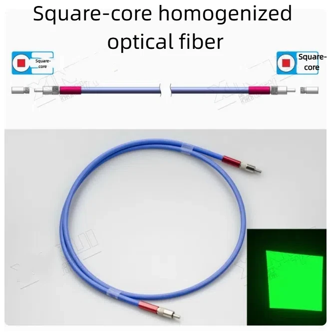 Homogeneização Laser retangular, fibra quadrada do núcleo, 375*375