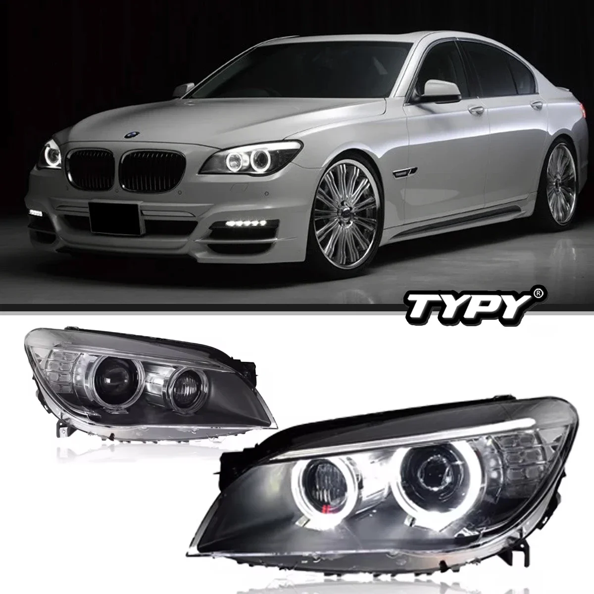 

Автомобильные фары для BMW 7 серии F02 2009-2014, светодиодные фары для проектора, дневные ходовые огни, автомобильные аксессуары