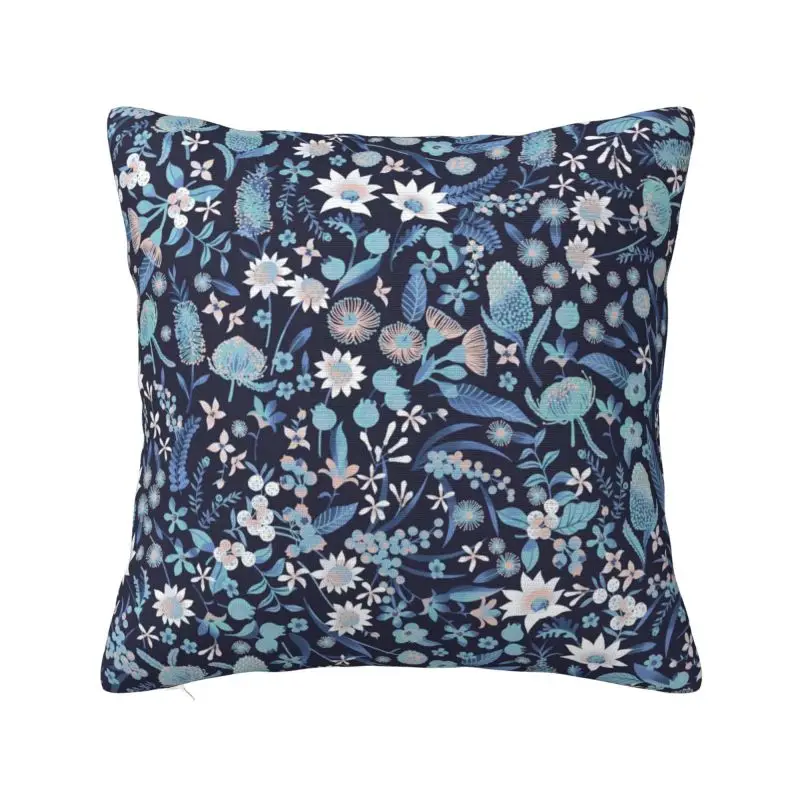 Custom Flower And Plant Leaves Cushion Cover 3D Print Square Floor Pillow Case for Car Pillowcase Decoration