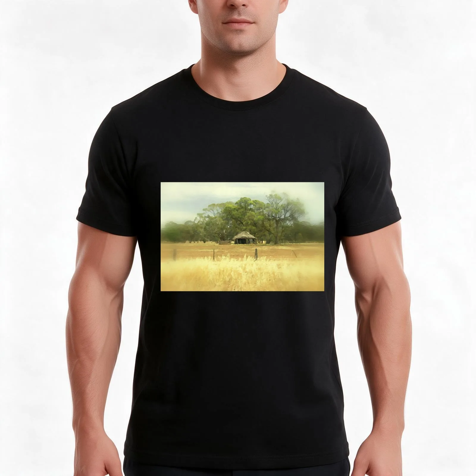 Thatched roof Barn Men T Shirt t shirts for man graphic funny
