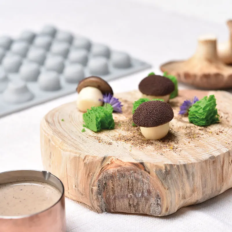 Almond Peanut Candle Molds DIY Simulation Raspberry Mushroom Chocolate Fondant Pastry Silicone Mold Decorative Baking Cake Pan