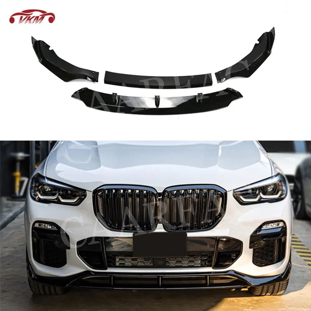 4Pcs Carbon Fiber Front Bumper Lip Spoiler Splitter for BMW X5 G05 M sport 2019+ Car Styling