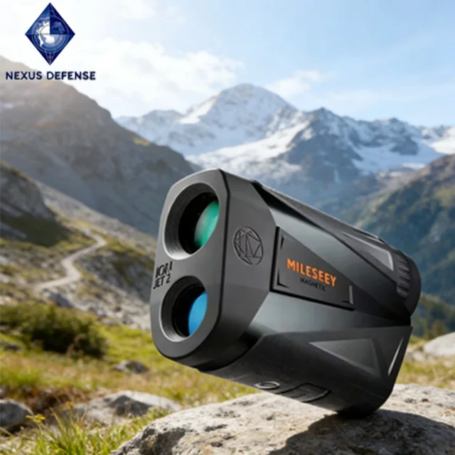 Archery Laser Rangefinder Rechargeable 400m Waterproof Hunting Device Night Vision Angle/Speed/Scan 6X 25fps 3