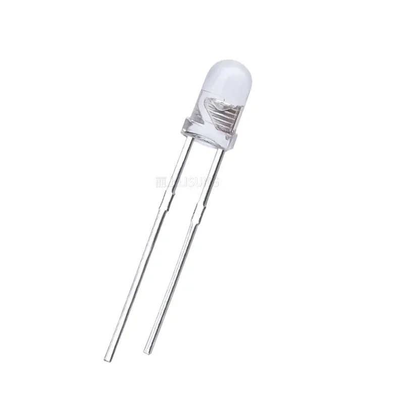 FlUNICEF-Lumière LED scintillante à diode intermitente, lampe à bougie, lumière rouge et jaune, flash clignotant, Dip, 3mm, 5mm, 50-1000 pièces