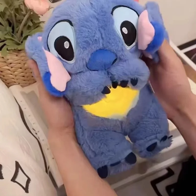 Disney Stitch Music Light Sleep Doll Breath Child Peluche Lilo&Stitch Kawaii Soothes Toy Anime Baby Toy Model Kid Birthday Gift