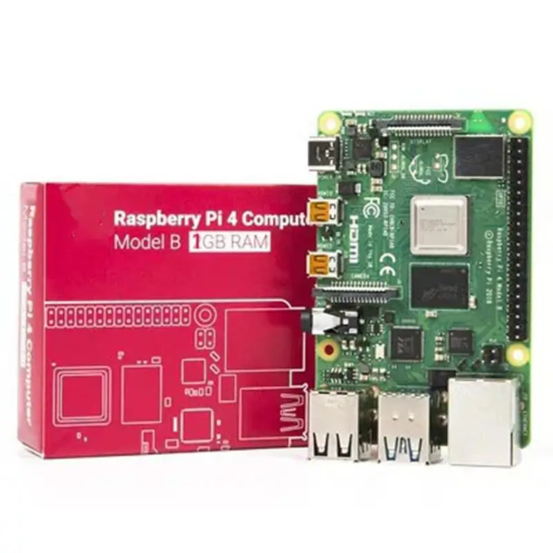 Original Raspberry Pi 4 Model B 1GB/2GB/4GB/8GB RAM 64-bit 1.5GHz quad-core cpu Support WIFI Bluetooth 5.0 Development Board