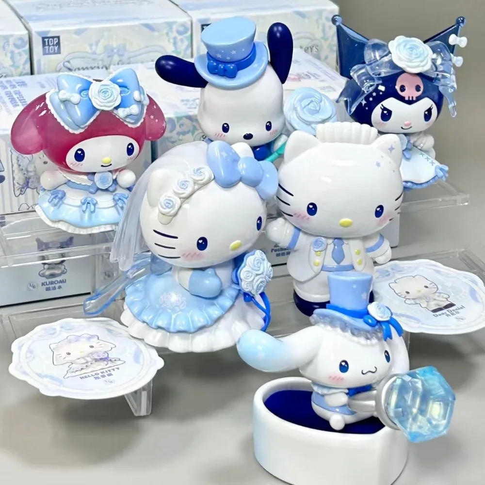 

Official TOPTOY Sanrio Romantic Wedding Series Blind Box Figure Desktop Ornament Valentine Wedding Gift