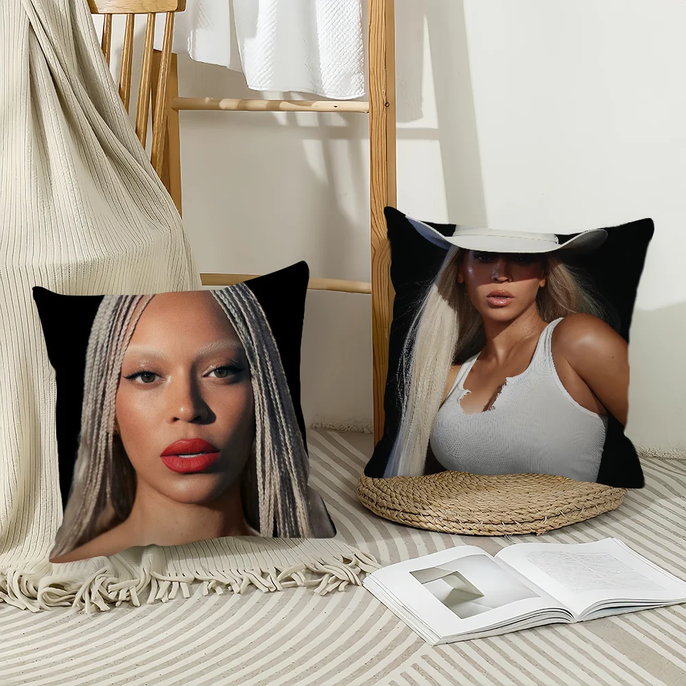 Singer Beyonce Cowboy Pillow Case Office Cushions Suitable For Sofa Car Bedroom Decorative Cushion Cover