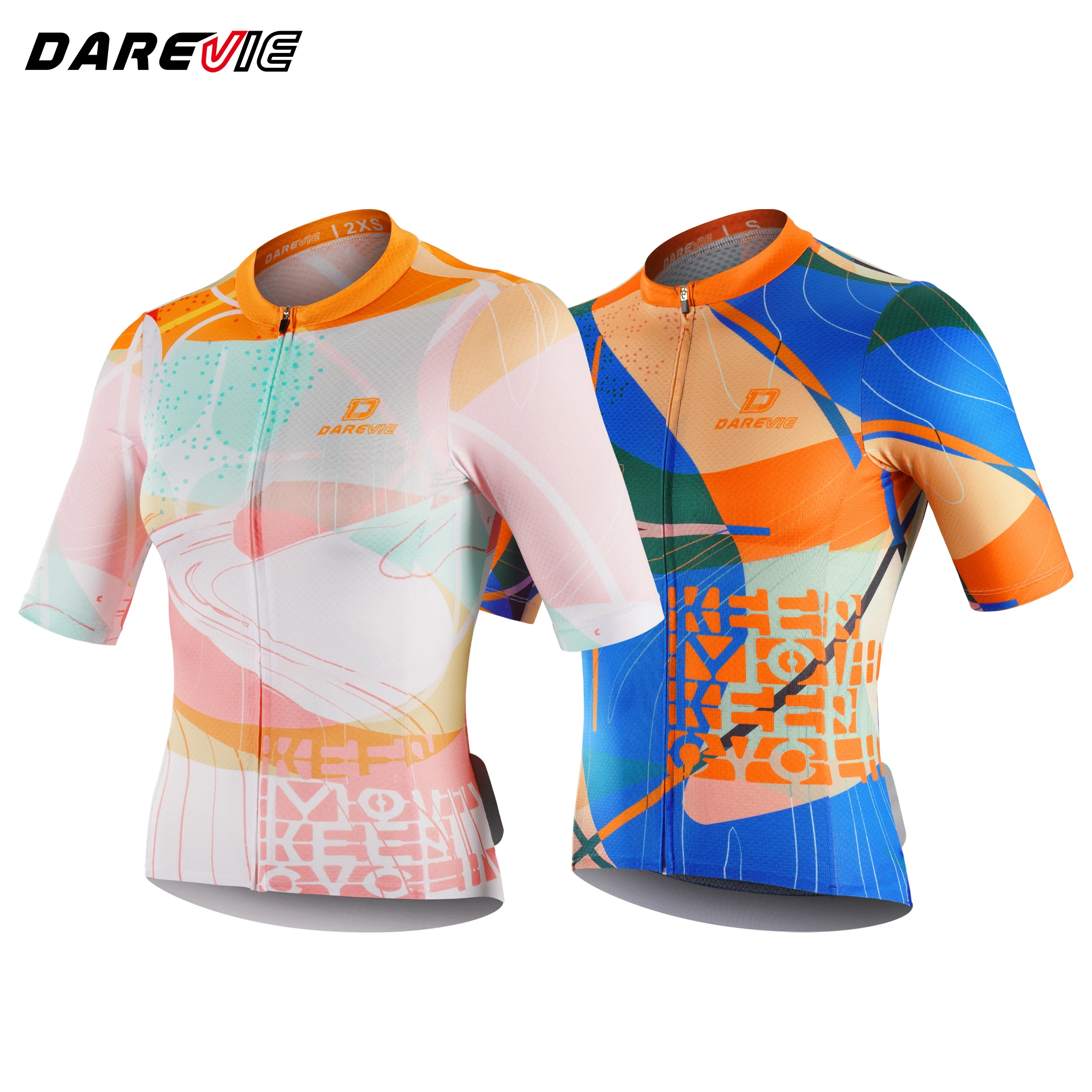 DAREVIE Man Cycling Maillot Moisture Wicking Training Level Women Cycling Jersey Non Slip Soft Quick Dry Men's Cycling Clothing