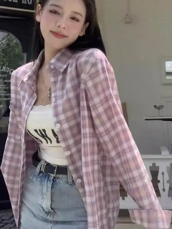 

Свободные длинные све irt adient Dyeing Small id Pattern Casual Sle, женские модные летние хлопковые льняные смеси защиты от солнца