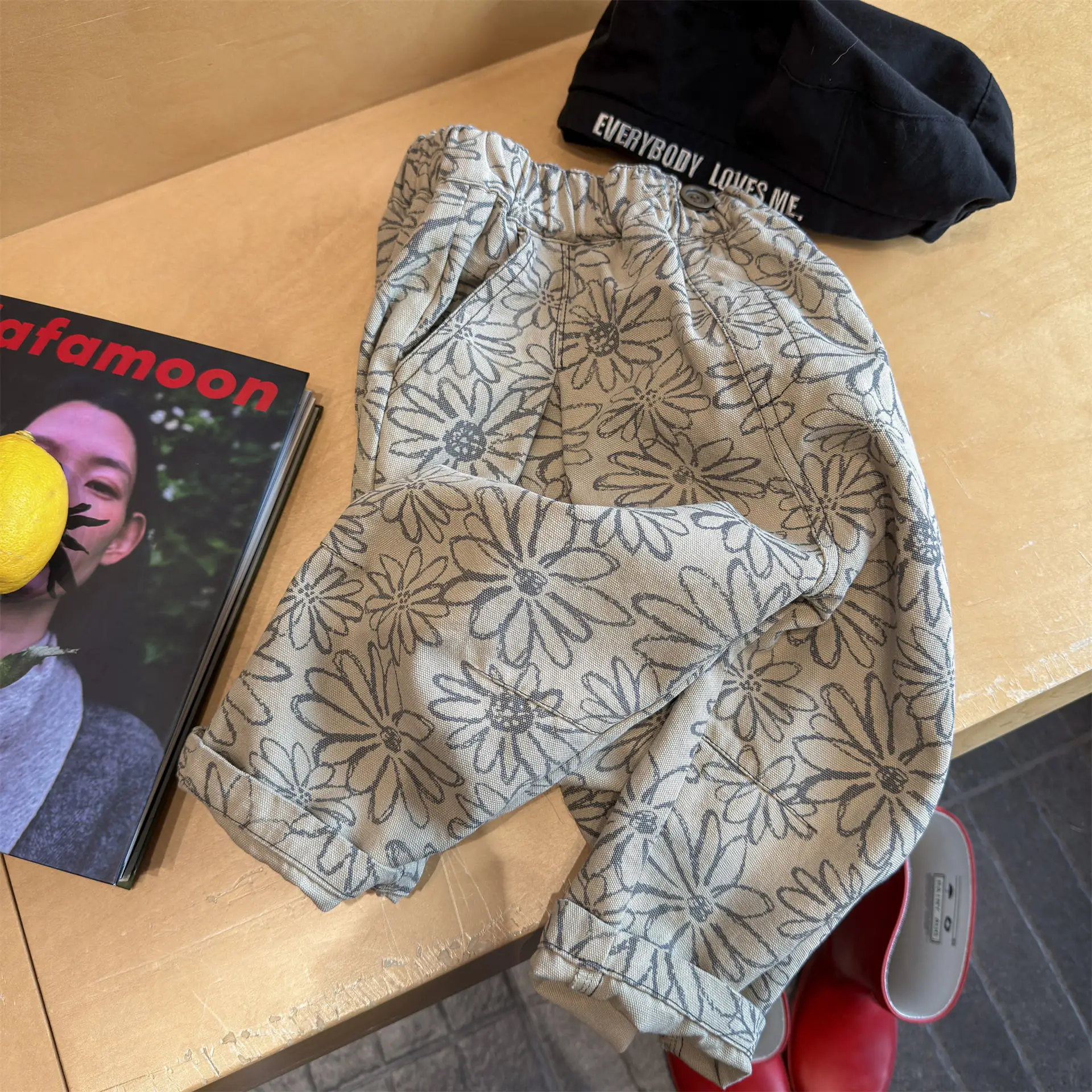 

Новые модные брюки-шаровары для мальчиков и девочек на весну 2026 года, детские хлопковые повседневные штаны, милые свободные брюки для малышей, детская одежда