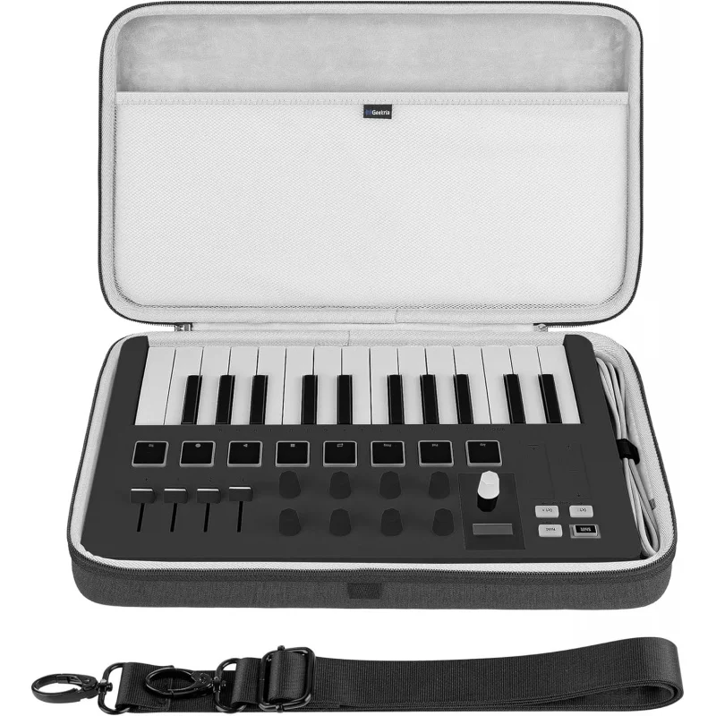 

Жесткий чехол Geekria для USB MIDI-клавиатуры, совместимый с Arturia MiniLab3/MiniLab MkII 25 Slim-Key
