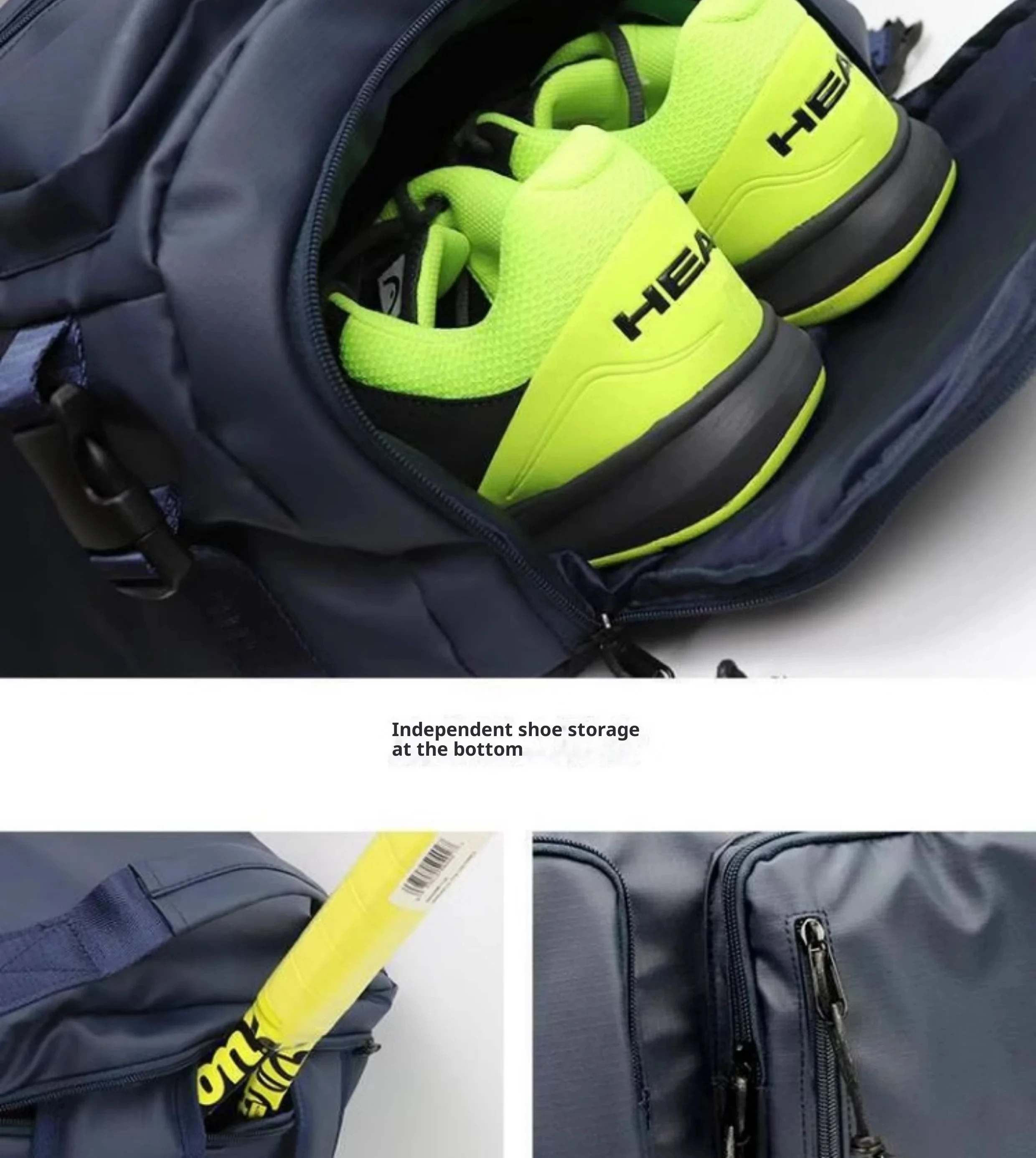 Greatsvitesse ​ ​ Sac à dos de sport multifonctionnel de grande capacité, sac de Tennis/sac de badminton, sac de sport en tissu imperméable