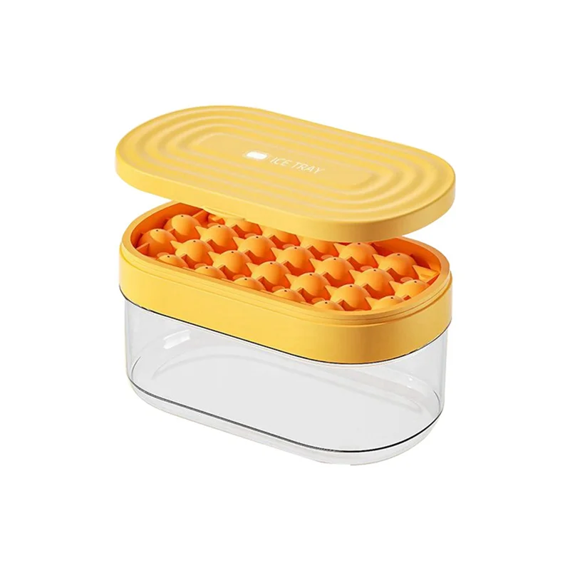 

ABCL 2Pcs Ice Silicone Mold Tray Ball With Storage Box, Home Bar Kitchen Accessories Tools