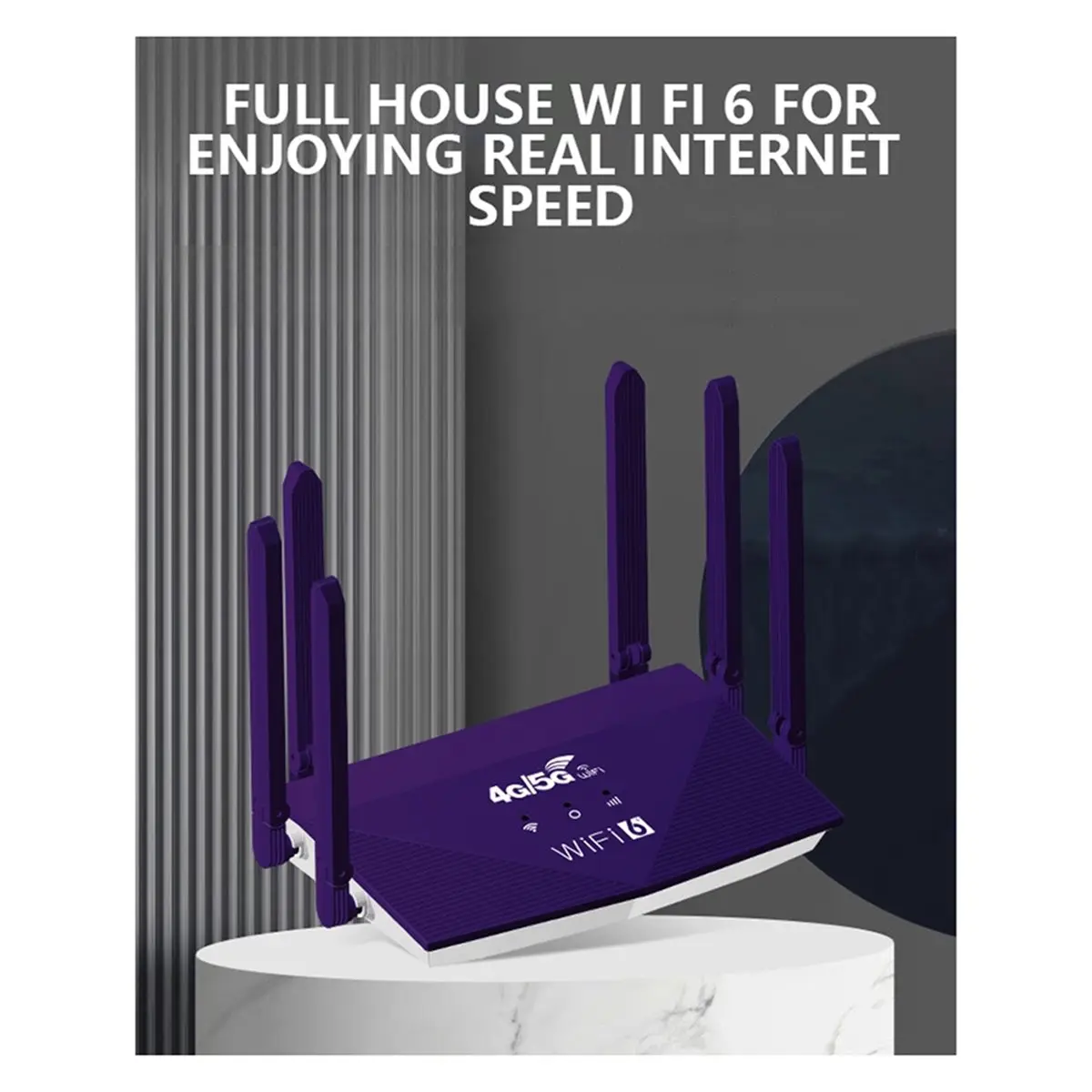 4G 5G LTE Cellular Router with SIM Card Slot Hotspot Smoother Wired Connection Eurasian Version