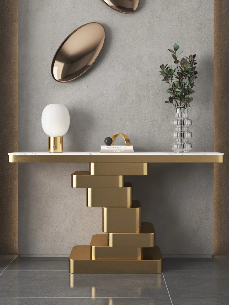 

Легкий роскошный входной шиферный входной стол, вилла, вестибюль отеля, входная платформа, коридор у стены, гладильная платформа