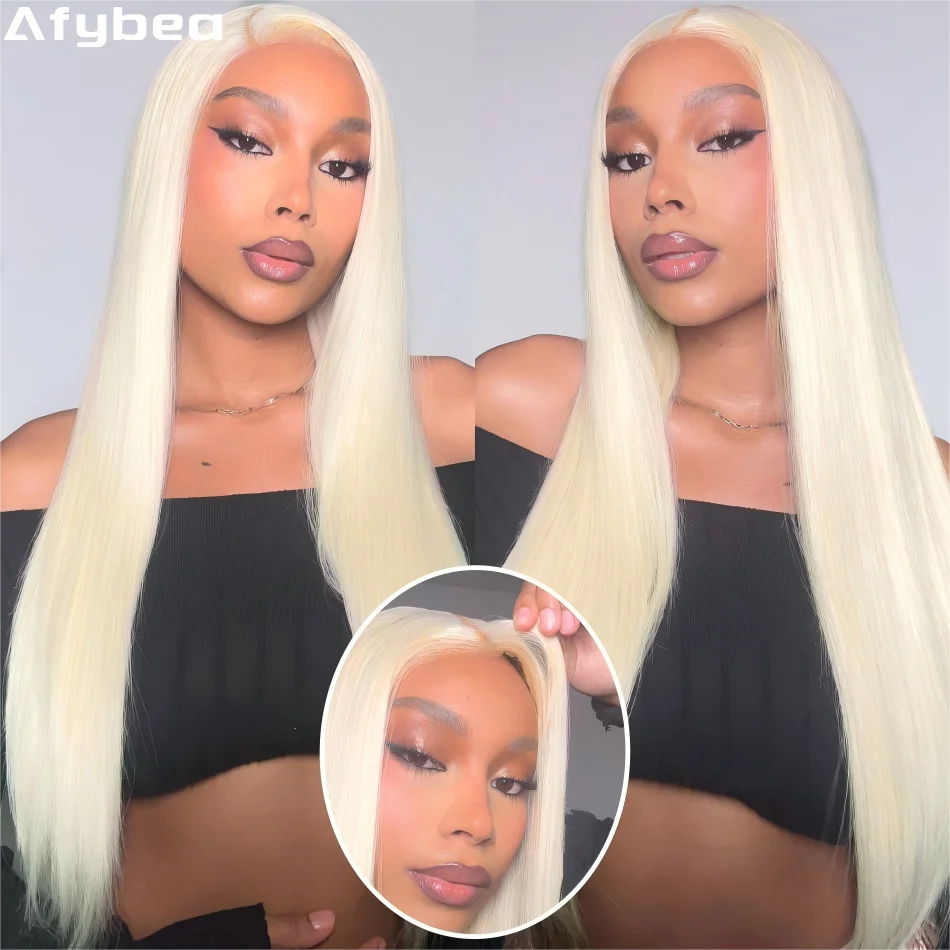 شقراء 613 Hd الدانتيل الباروكة الأمامية 13X6 مستقيم 4X4 شعر مستعار بدون صمغ شعر الإنسان جاهز للارتداء 30 40 بوصة 230 الكثافة البرازيلي قبل قطع