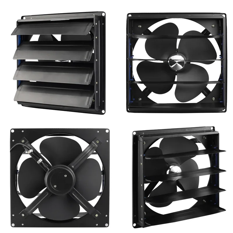 220V High Efficiency Bathroom Ventilation Fan with Powerful Silent Exhaust for Kitchen Home Louver Window Smoke Extractor