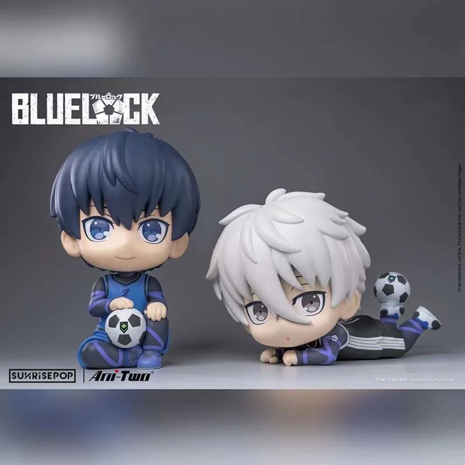 Blue Lock Kawaii Nagi Yisagi Isagi Yoichi Sitting Action Figure Doll Tabletop Model Anime Peripheral Creative Birthdays Gift Toy