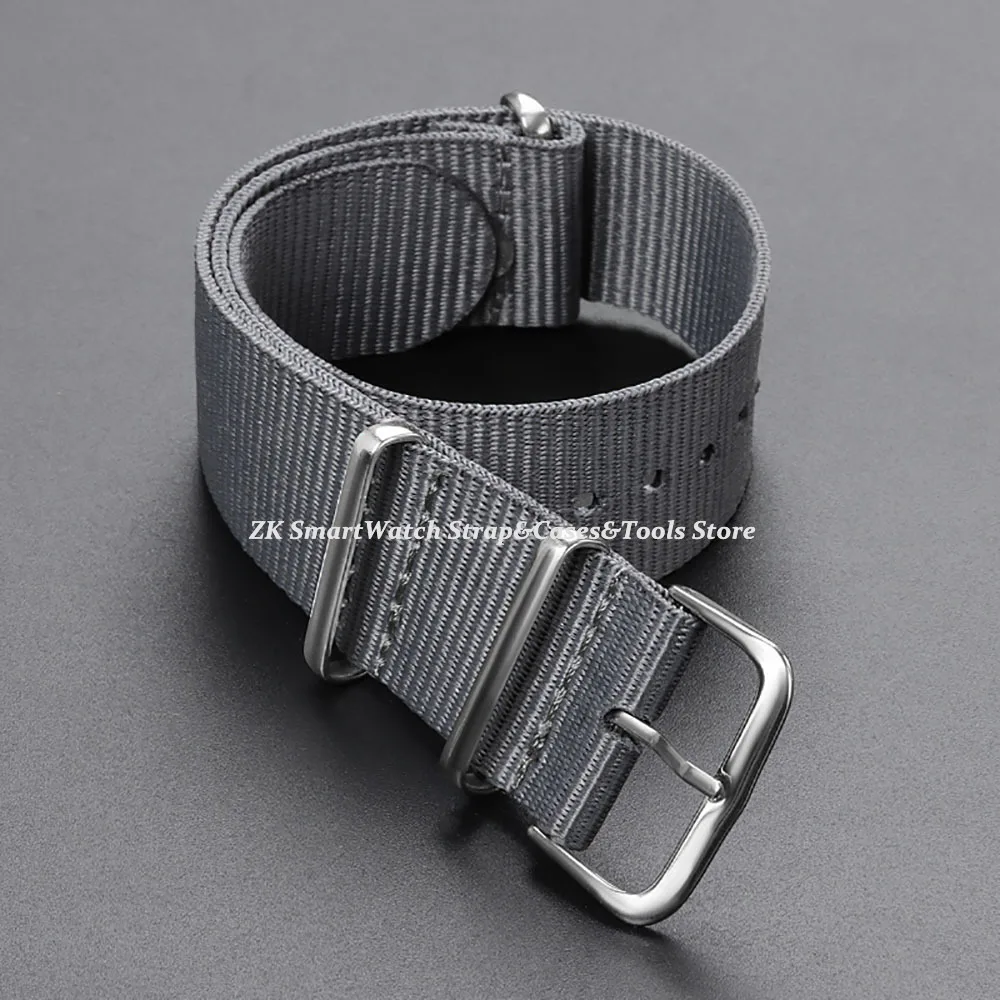 Ribbed Nylon Watch Strap 16/18mm 20mm 22mm for Omega Military Sport Watchband Braid Ballistic Fabric Band for Men Women Bracelet
