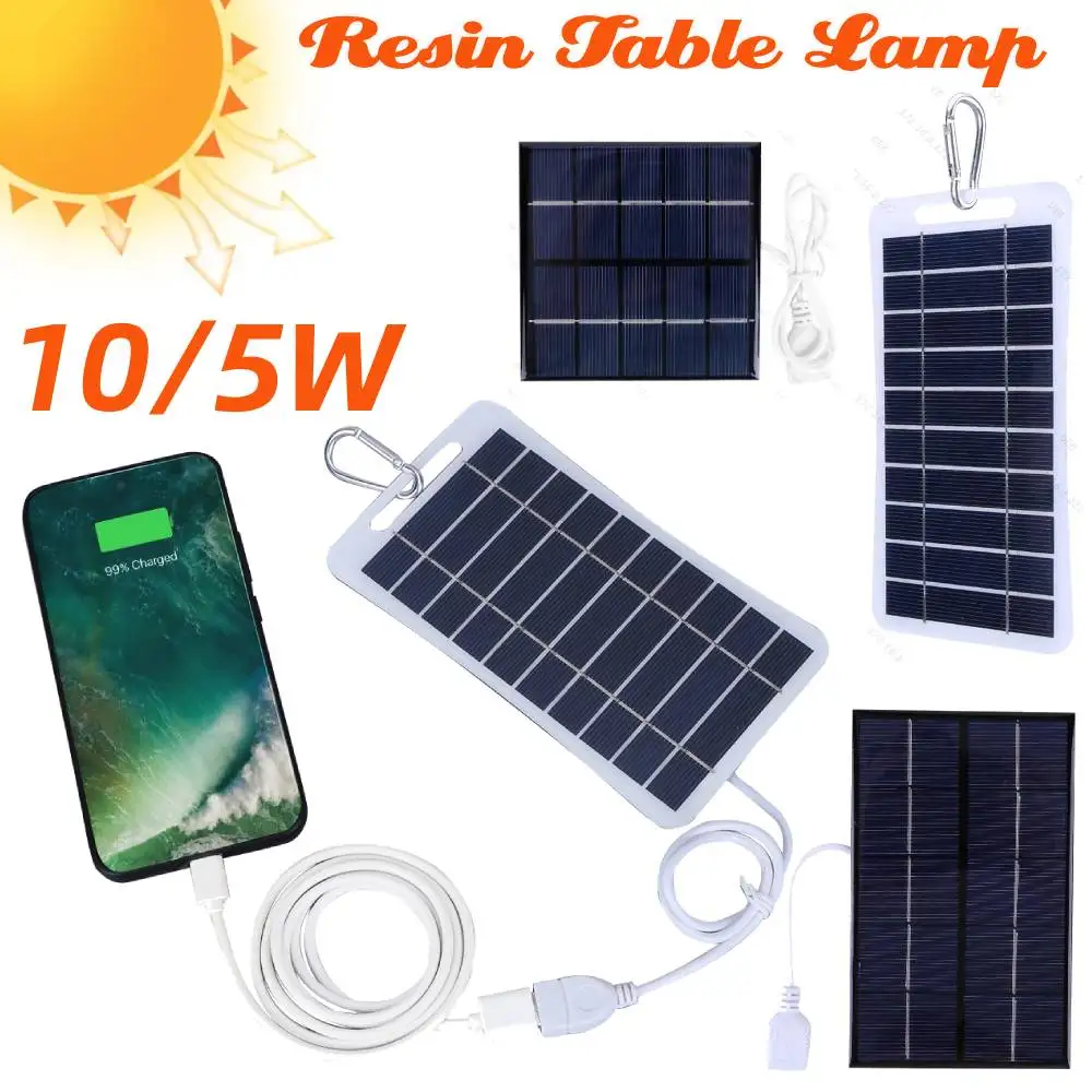 10 واط 5 واط 2 واط 5 فولت لوحة شحن بالطاقة الشمسية USB شاحن بطارية الطاقة لوحة الطوارئ مقاوم للماء قوة الهاتف للتخييم الظهر