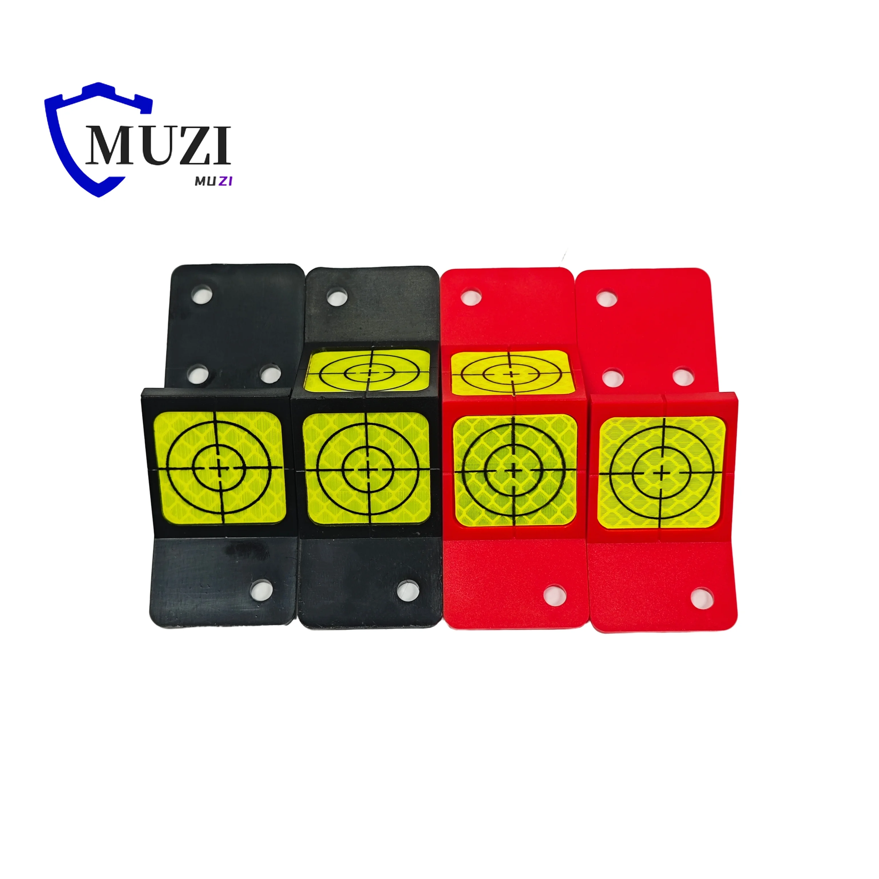 90 Degree Angle Measurement Plaquette Reflective Target with 30mm Fluorescent Green Printed Crosshair 3M Sheet for Total Station