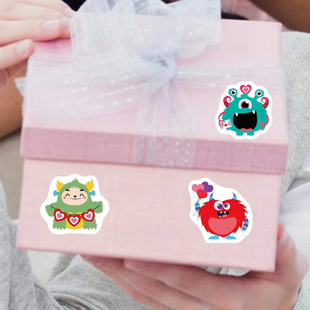 500pcs Little Monster Stickers for Valentine's Day Gift Wrapping Label Scrapbook Cartoon insect Stationery Stickers Reward Label