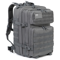 QT&QY 45L Tactical Backpack Molle for survival Assault Pack CCW 3 Day survival Bag Hiking Treeking Rucksack heavy duty backpack