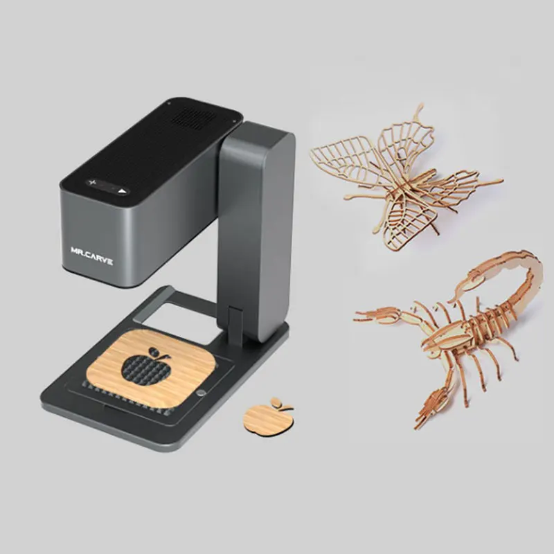 JM Laser Engraving Machine Marking 10W Portable Folding Fast Mini Logo Diy Mark Printer Cutter Woodworking Wood Plastic