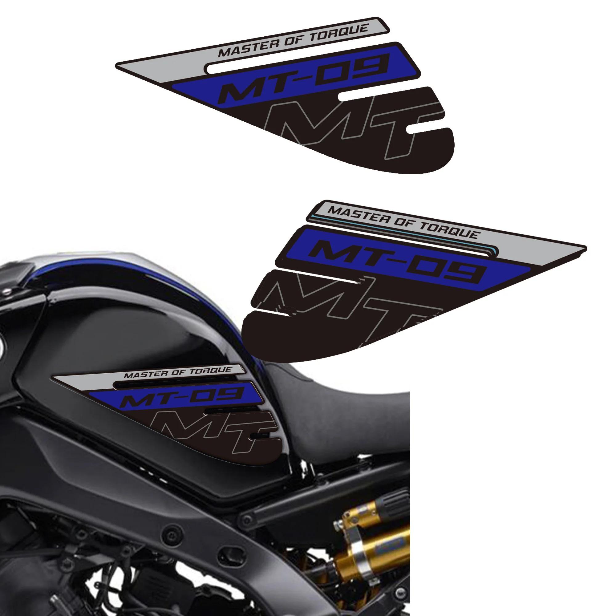 Motorcycle Stickers Gas Fuel Oil Kit Knee Tank Pad Protector for MT09 MT FZ 09 SP MT-09 2021 2022