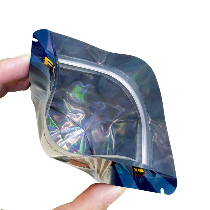 100pcs Mylar Bags Holographic 3.5g Zip lock Bag American Presidential Election Speech Trump Fight 2024 Party Use Bags