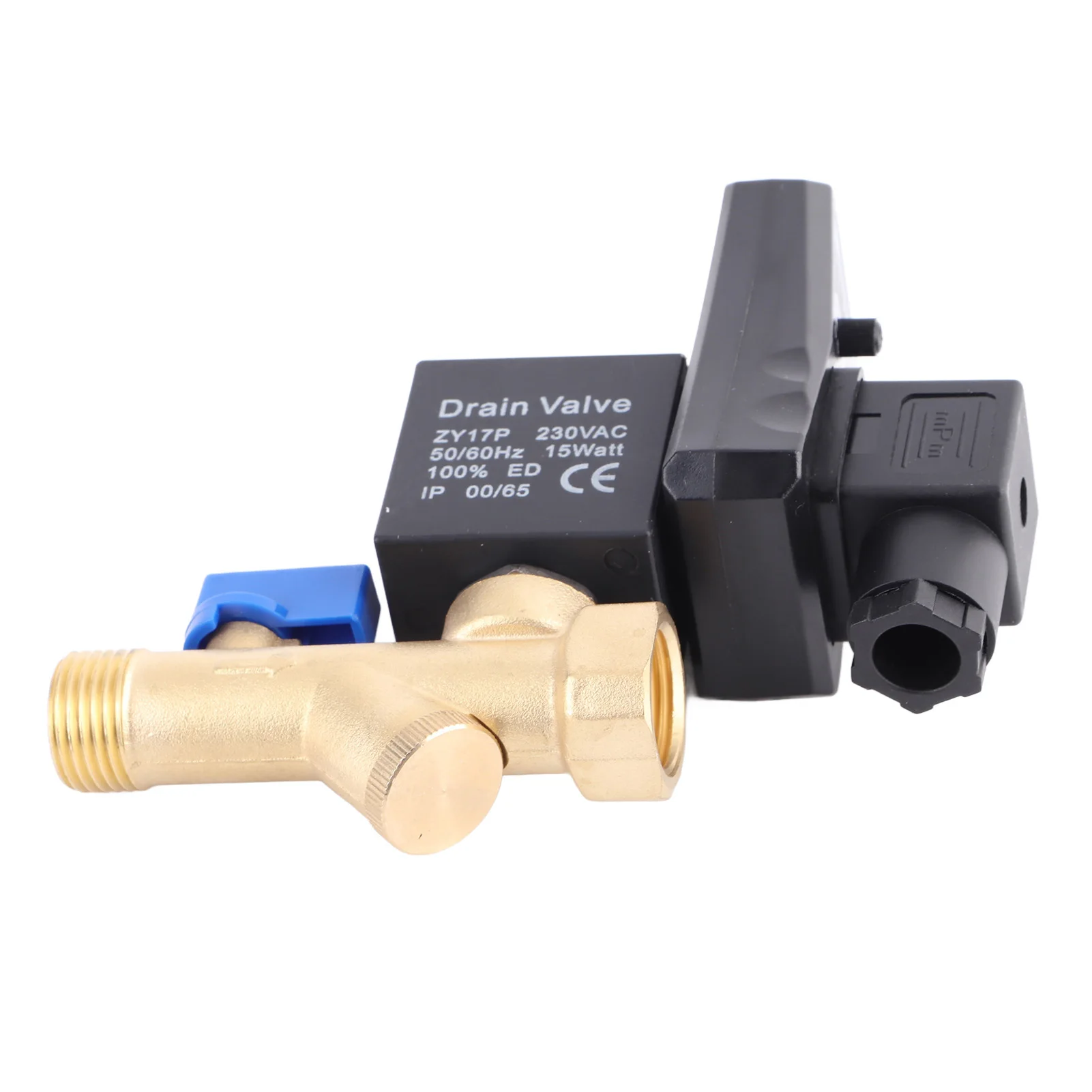 Air Compressor Drain Valve Brass 0-1.6Mpa Electronic Drain Valve Integrated Practical for Condensate Management Air Compressor