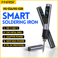 FNIRSI HS-02  Smart Soldering Station 100W Electric Soldering Iron Adjustable Constant Temperature Fast Heat Solder Iron Kit