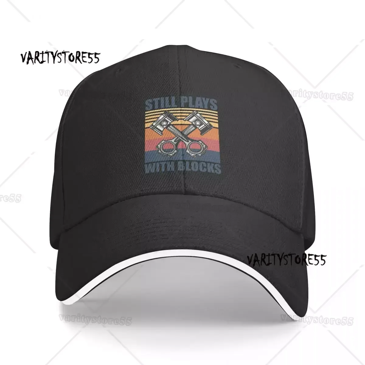 

Still Plays With Blocks funny Baseball Cap Anime Hat Hat Man For The Sun Sun Cap Men Caps Women's