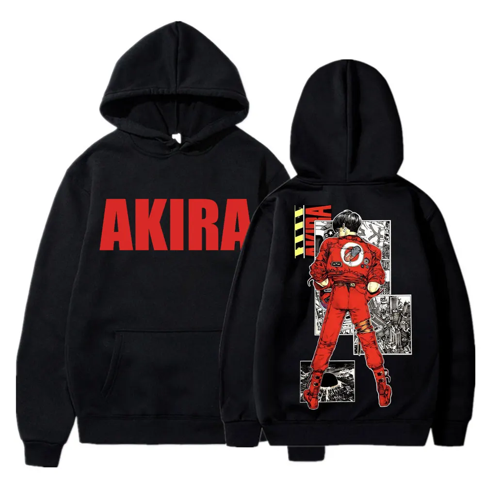 

Japanese Anime Akira Hoodie Science Fiction Movie Shotaro Kaneda Vintage Manga Sportwear Men's Fashion Fleece Casual Pullovers