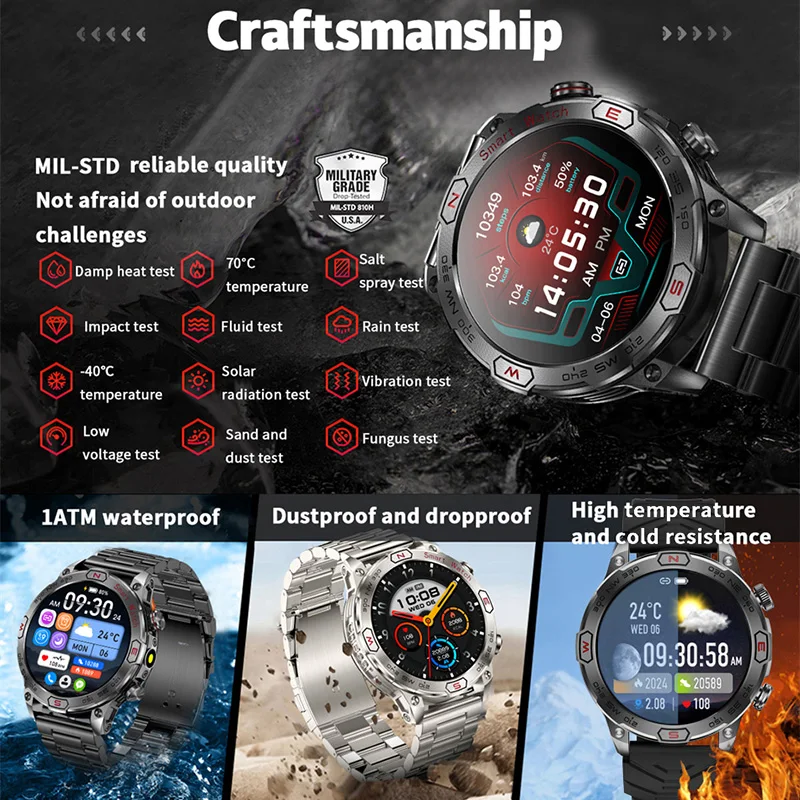 2024 New Outdoor GPS Smart Watch 1.43