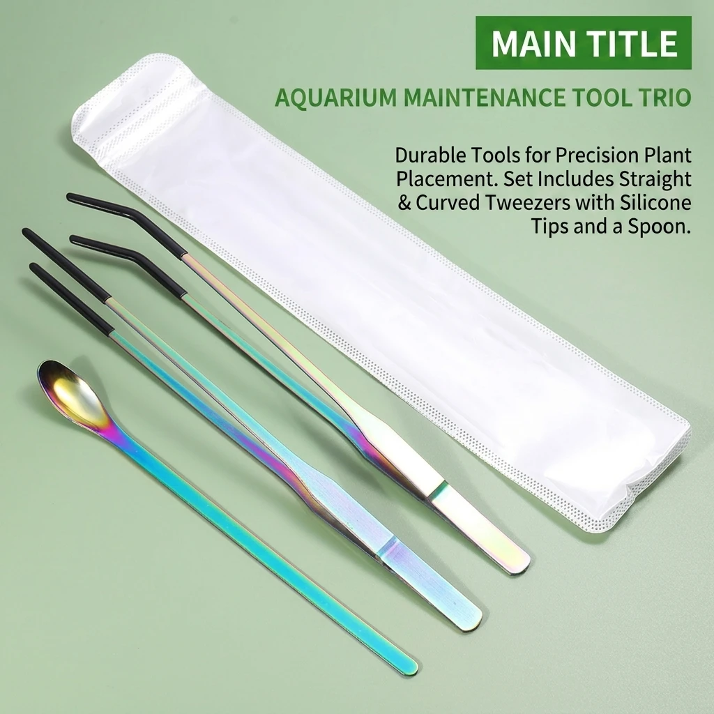 Planted Aquarium Tips - Akvaryum Cımbızları Profesyonel Balık Tankı Maşası,