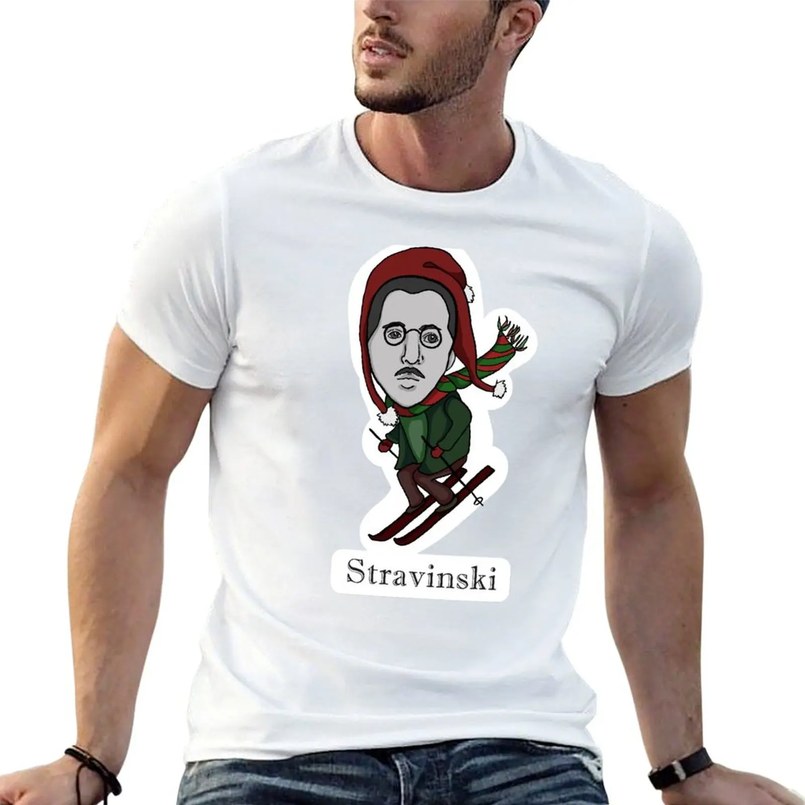 Stravinski T-Shirt Casual Basic Short Sleeve T-Shirt