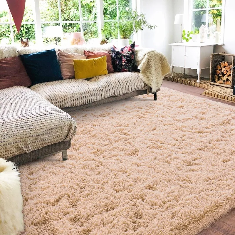 

Shag Rug for Bedroom, Upgrade Non-Slip Plush Modern Fluffy Carpet for Kids Boys