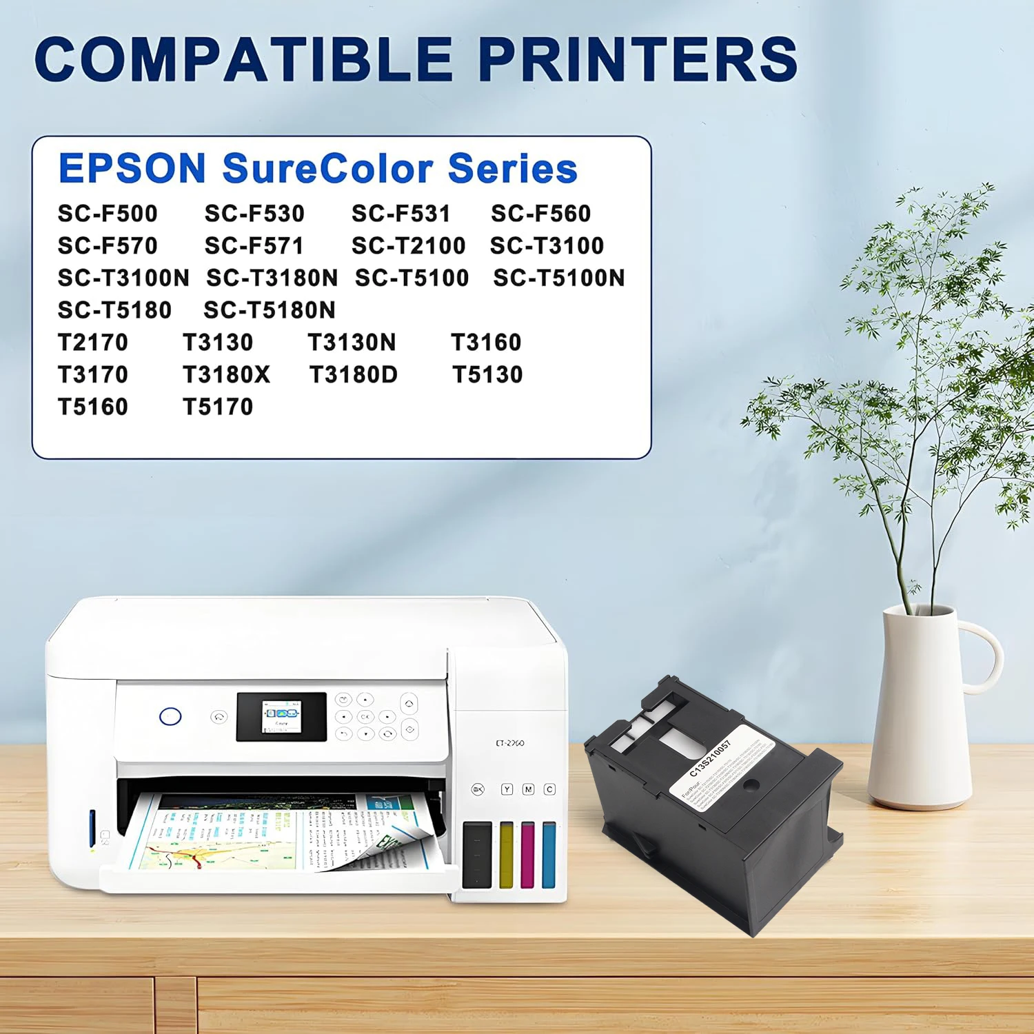 

Бак для отработанных чернил F570 S2100 C13S210057 SC13MB для Epson SC-F531 SC-F560 SC-F570 SC-T2100 SC-T3100 T5130 T5160